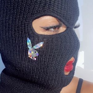 Playboy baclava face cover face mask knit